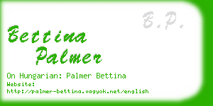 bettina palmer business card